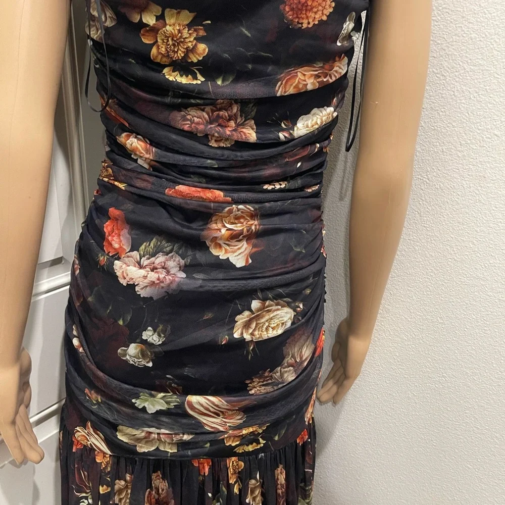 Vici Black Floral Maxi Dress - Picture 5 of 7